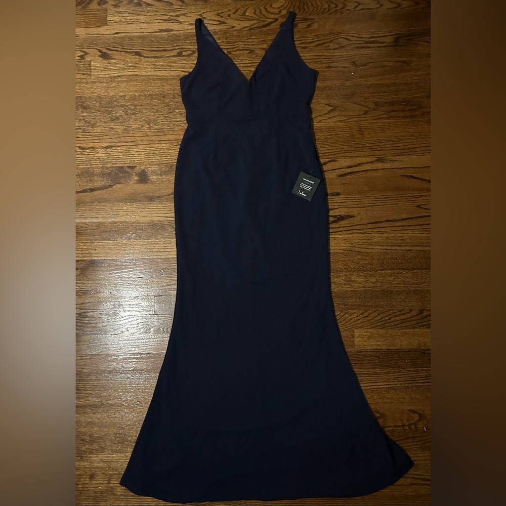 Lulu Mermaid Dress - Navy (Large)